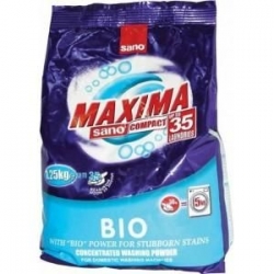 ПРАХ ЗА ПРАНЕ BIO НА БЕЛИ И СВЕТЛИ ДРЕХИ SANO MAXIMA